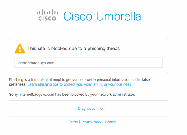 Cisco Umbrella Internetbadguys