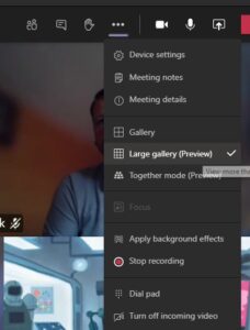 Microsoft Teams Large Gallery Preview